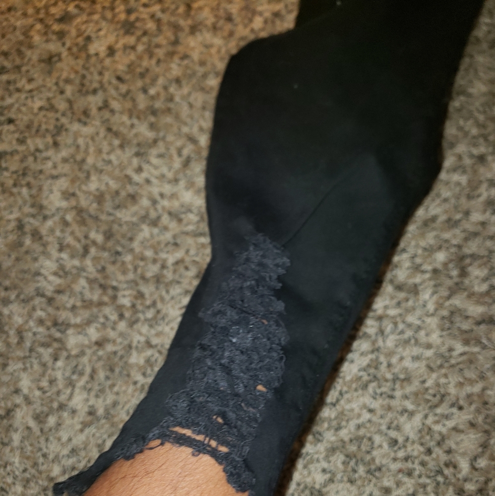 Black Destressed Jeans